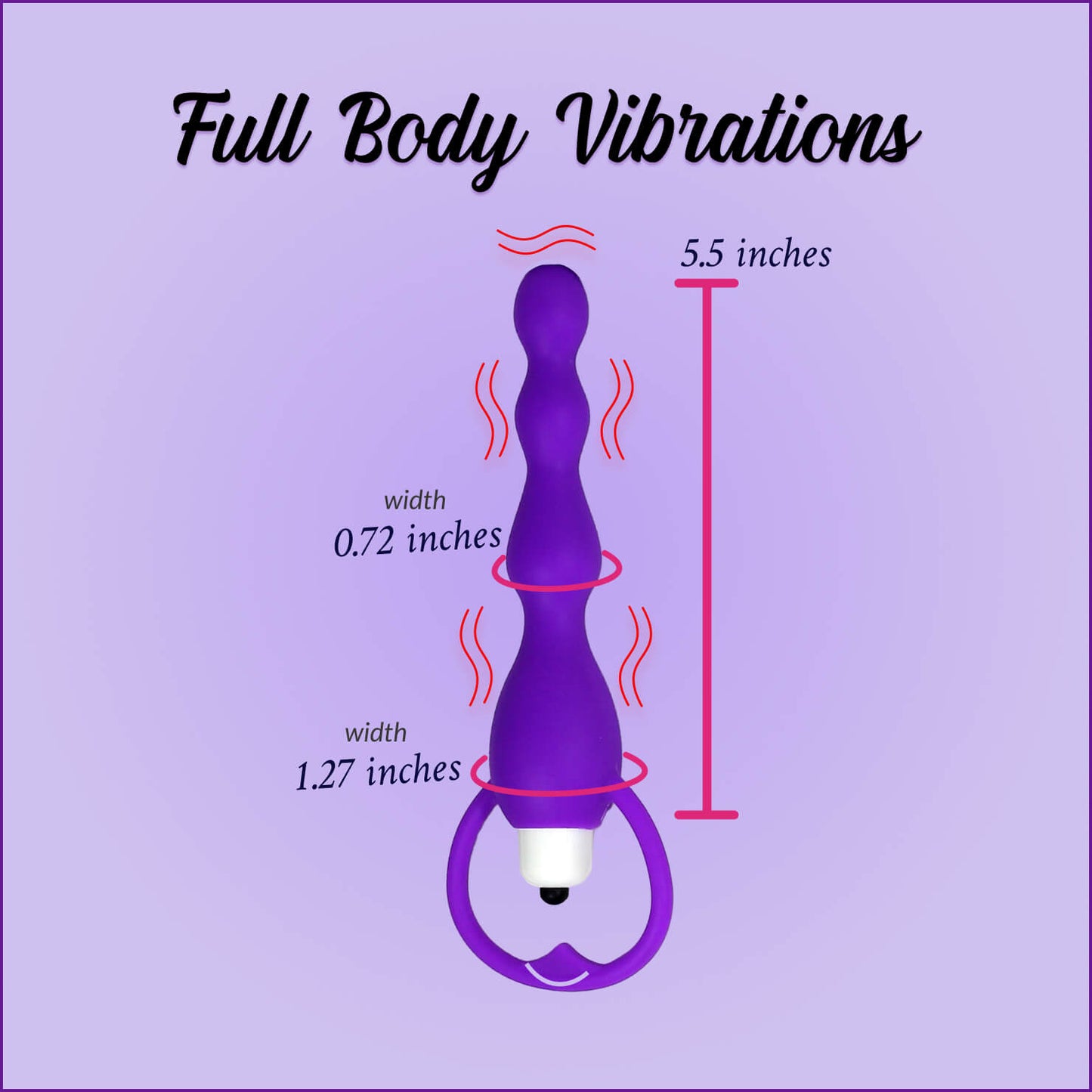 Vibrating Anal Beads - Anal Vibrator - Silicone Beads