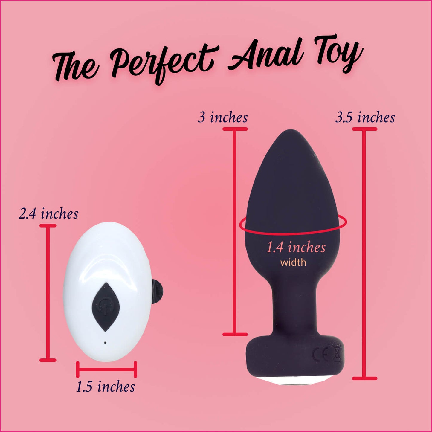 Rechargeable Butt Plug - Remote Controlled Vibrator - Vibrating Anal Plug