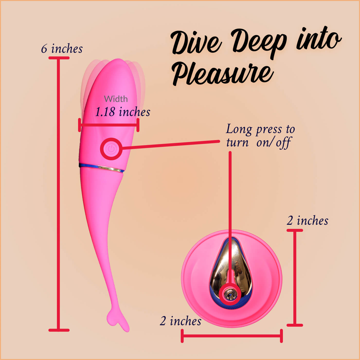 Wireless Vibrator - Fish Vibrator - Vibrating Egg