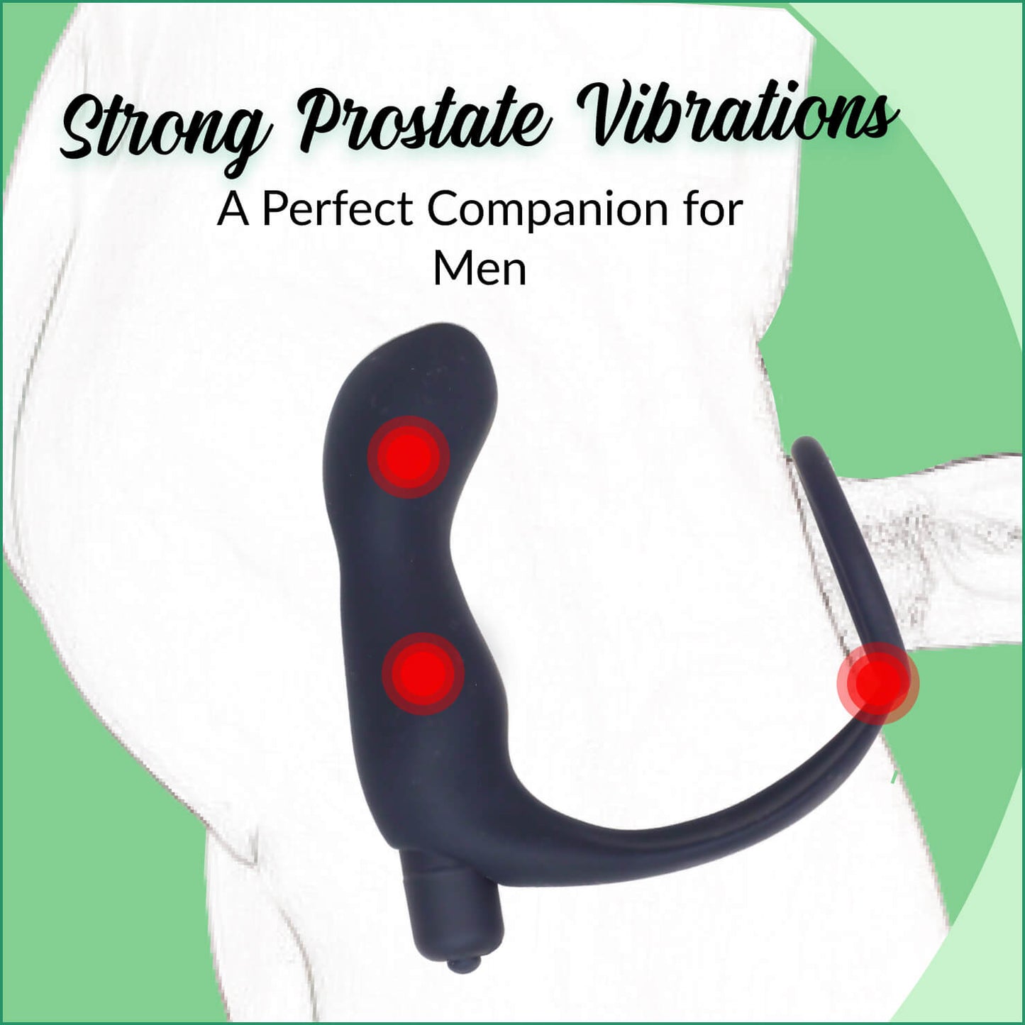 Silicone Prostate Massager - Anal Vibrator - Prostate Stimulator