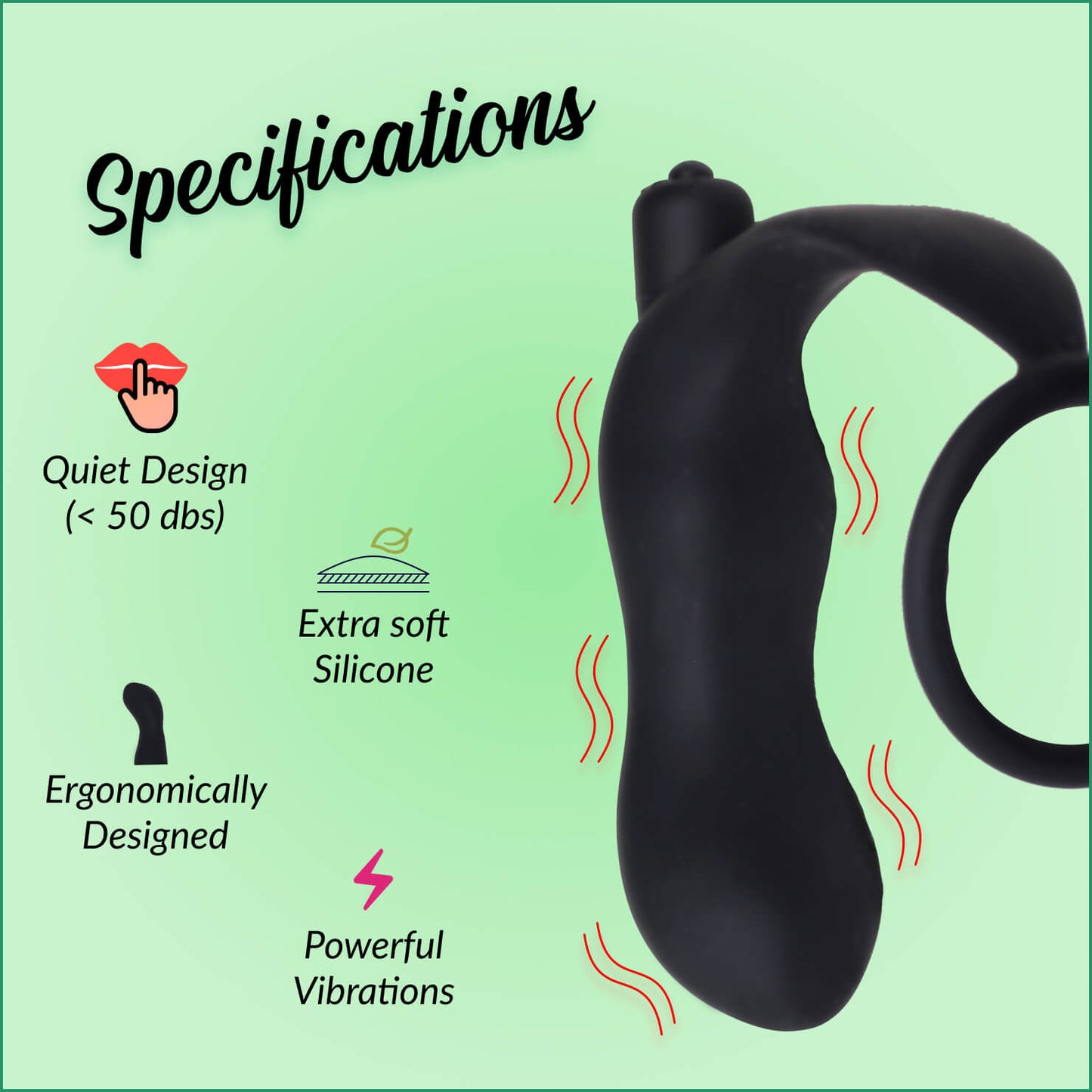 Silicone Prostate Massager - Anal Vibrator - Prostate Stimulator