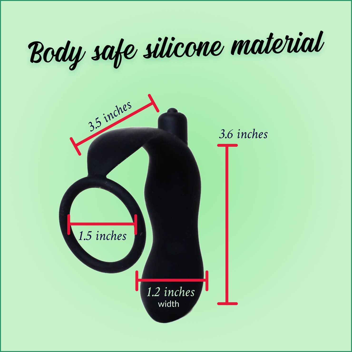 Silicone Prostate Massager - Anal Vibrator - Prostate Stimulator