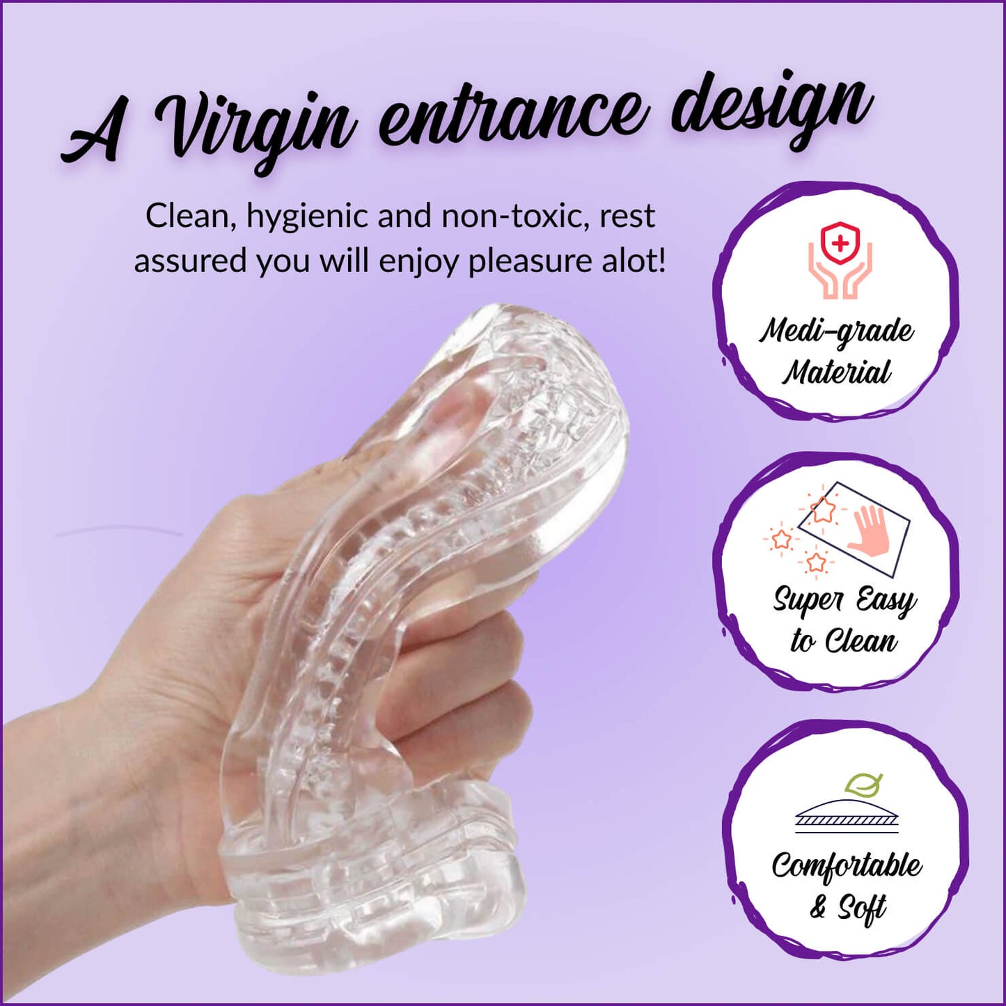 Realistic Vagina Cup - 3D Sex Toy - Male Masturbator