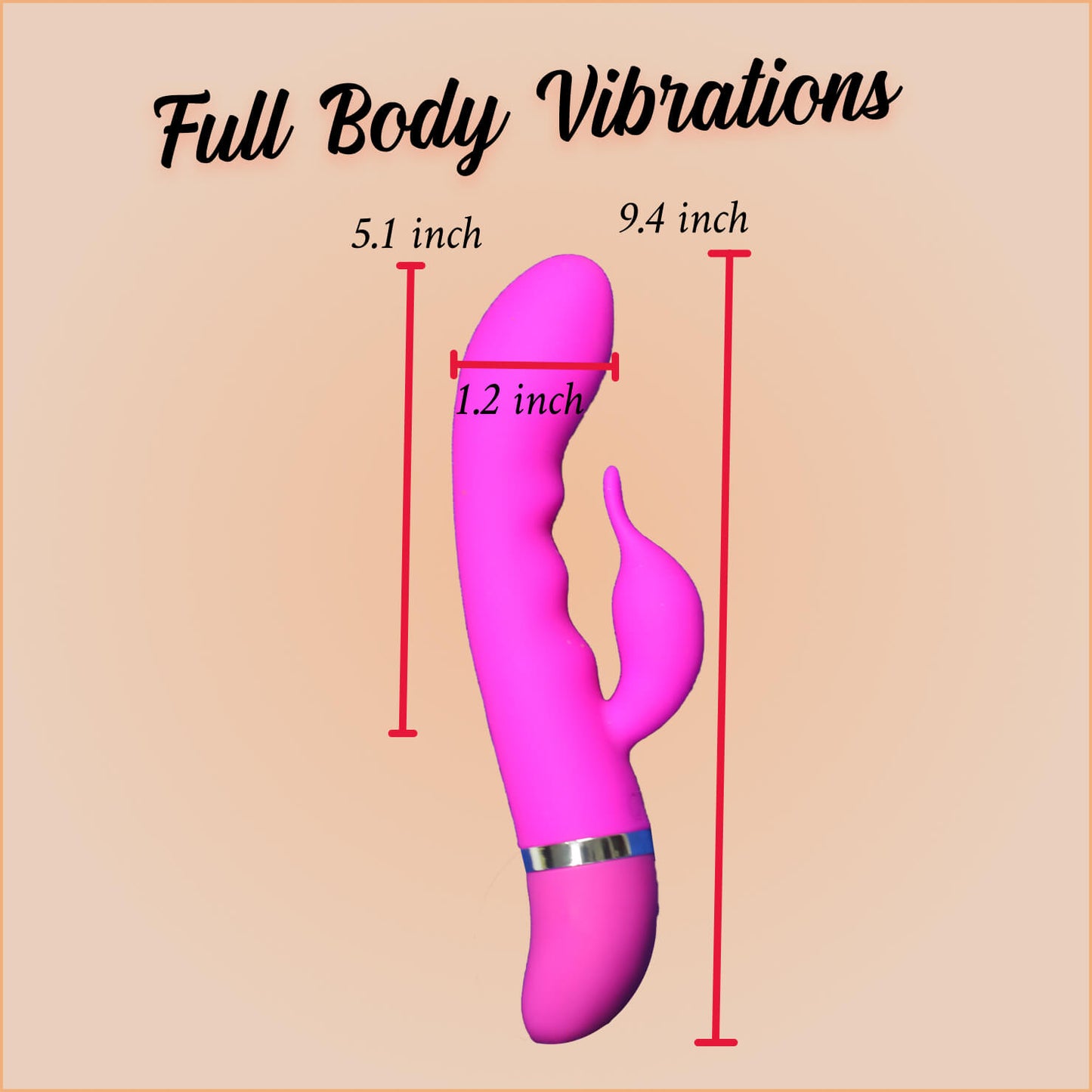 Multi Speed Rabbit Vibrator - G-Spot Vibrator - Dual Stimulation Toy