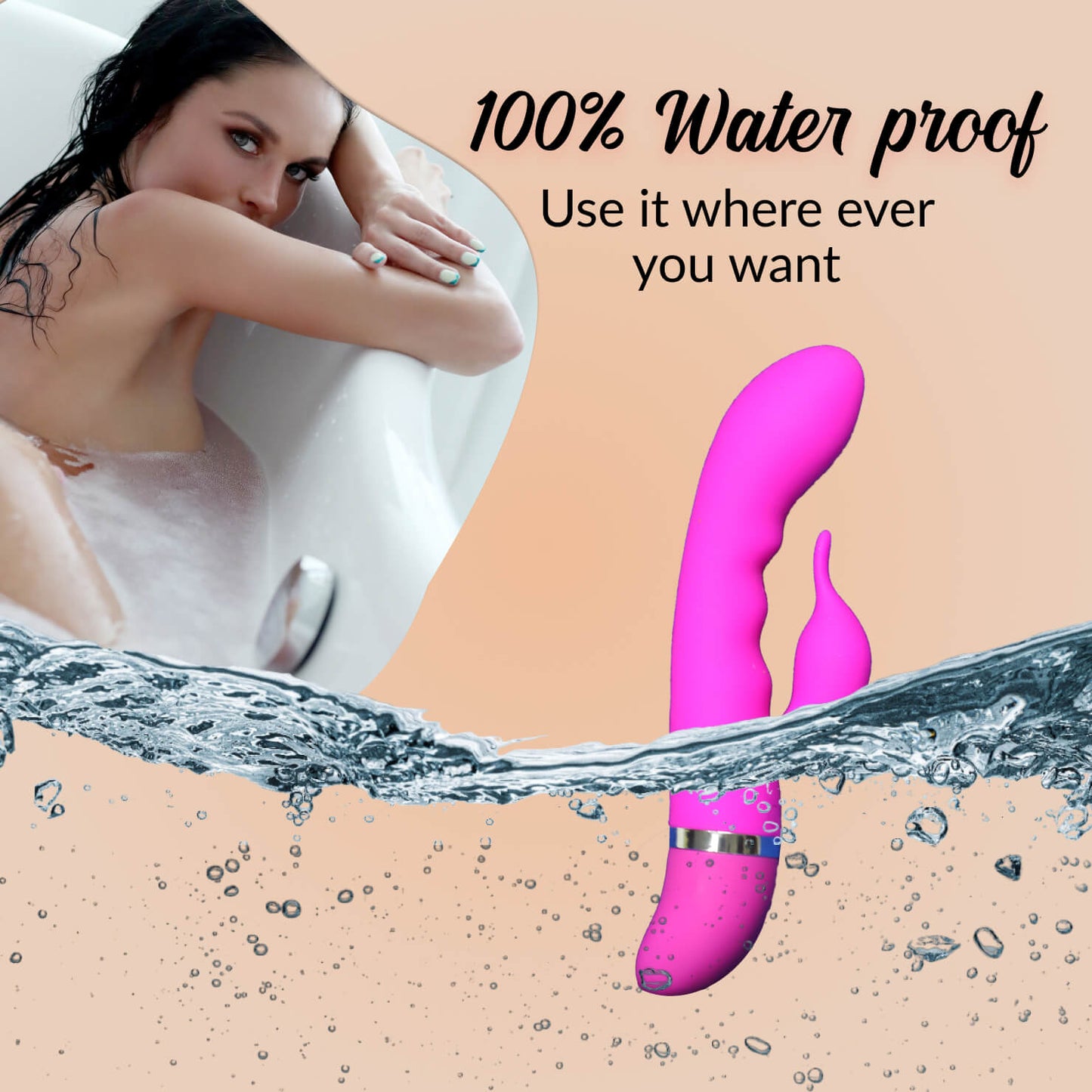 Multi Speed Rabbit Vibrator - G-Spot Vibrator - Dual Stimulation Toy