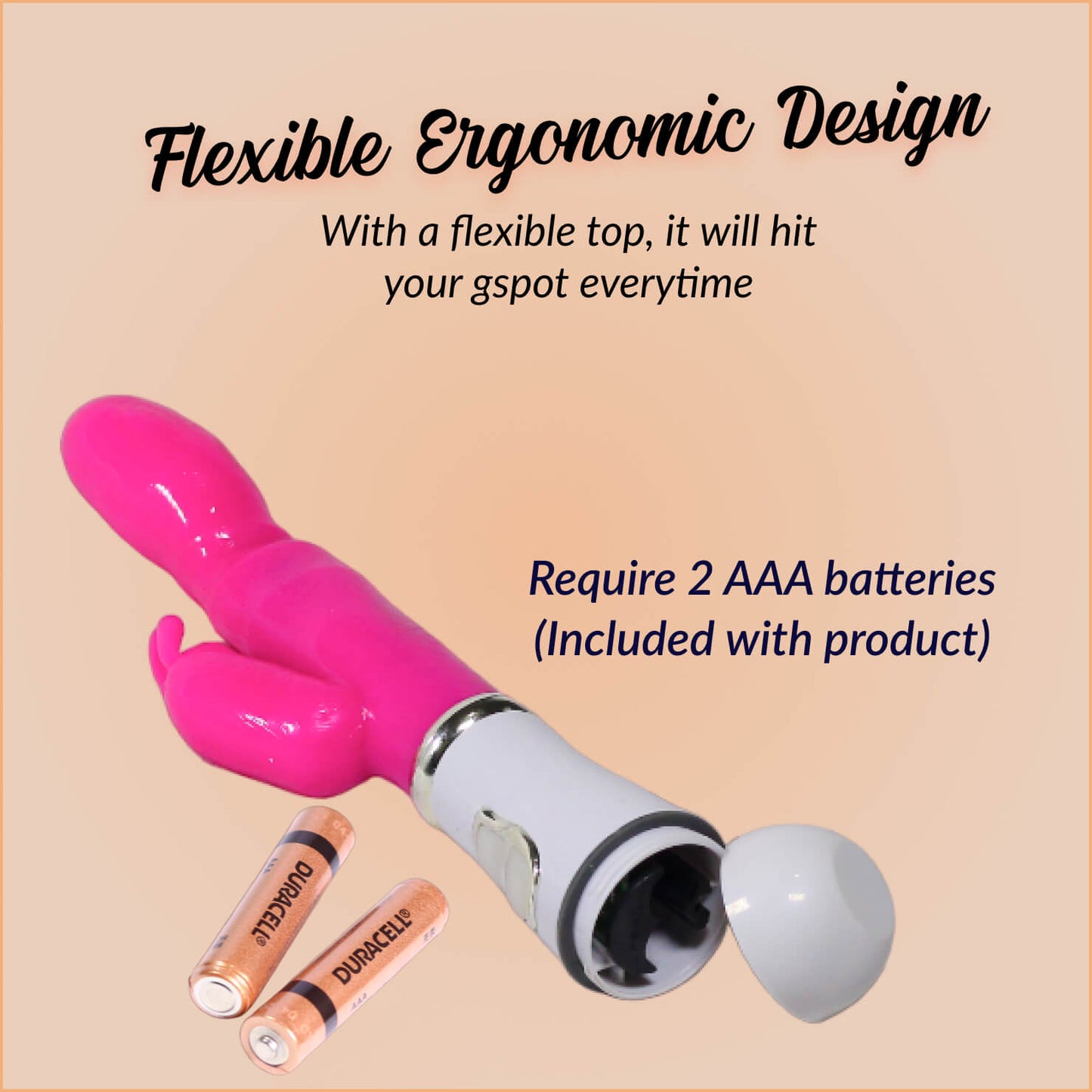 Multi Speed Flexi Rabbit Vibrator - Rabbit Vibrator - Flexible Design