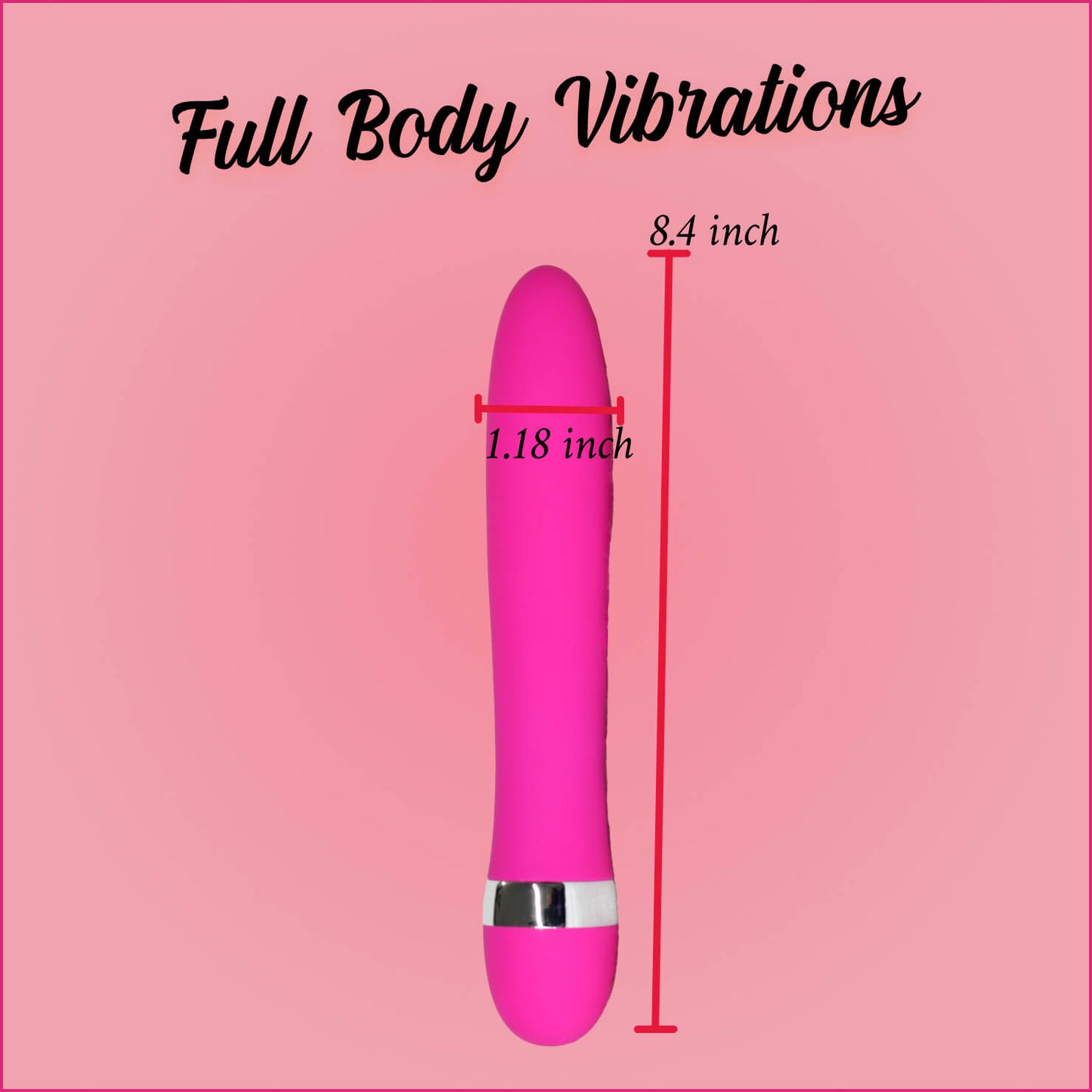 Silent G-Spot Vibrator - AV Stick Vibrator - Quiet Adult Toy