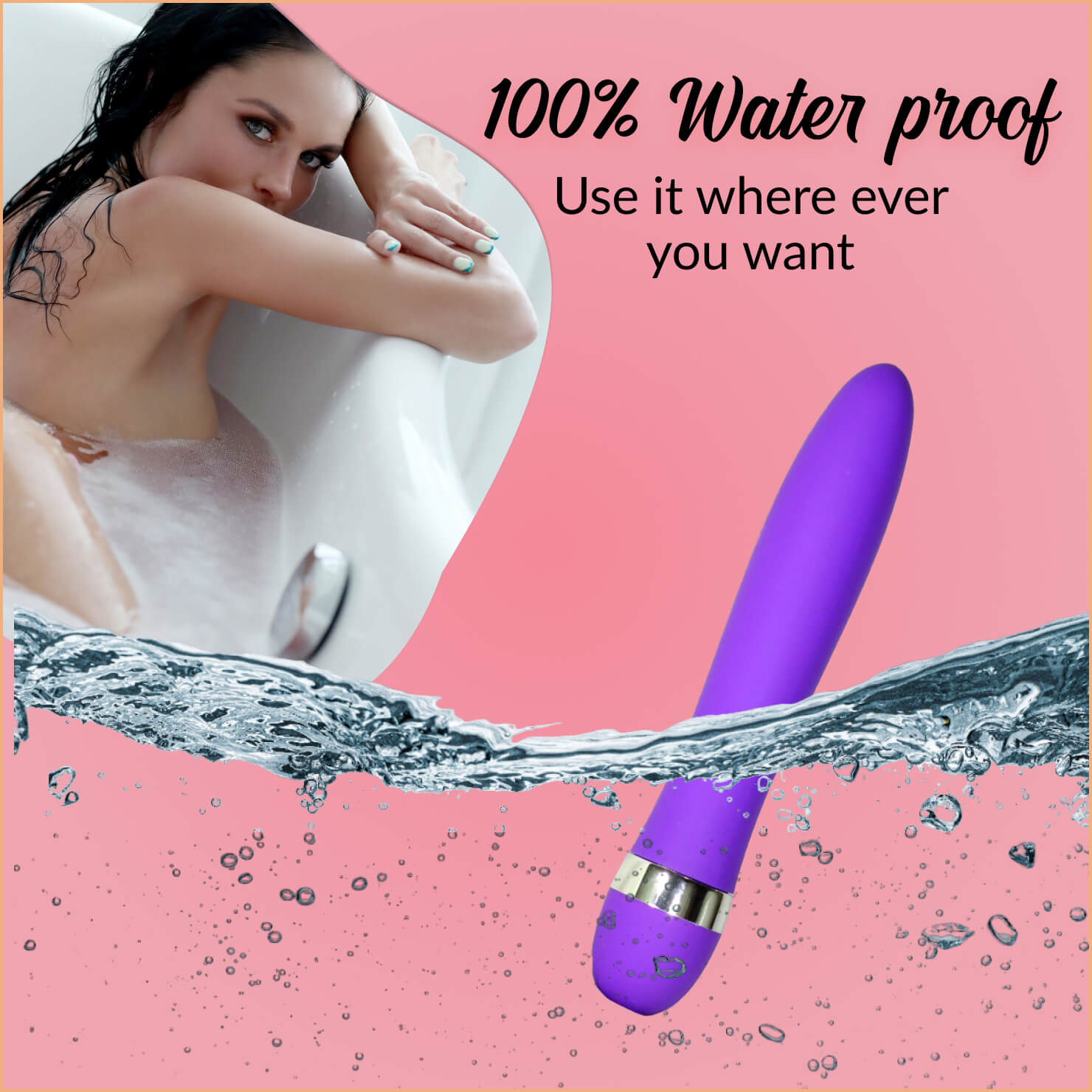 Silent G-Spot Vibrator - AV Stick Vibrator - Quiet Adult Toy