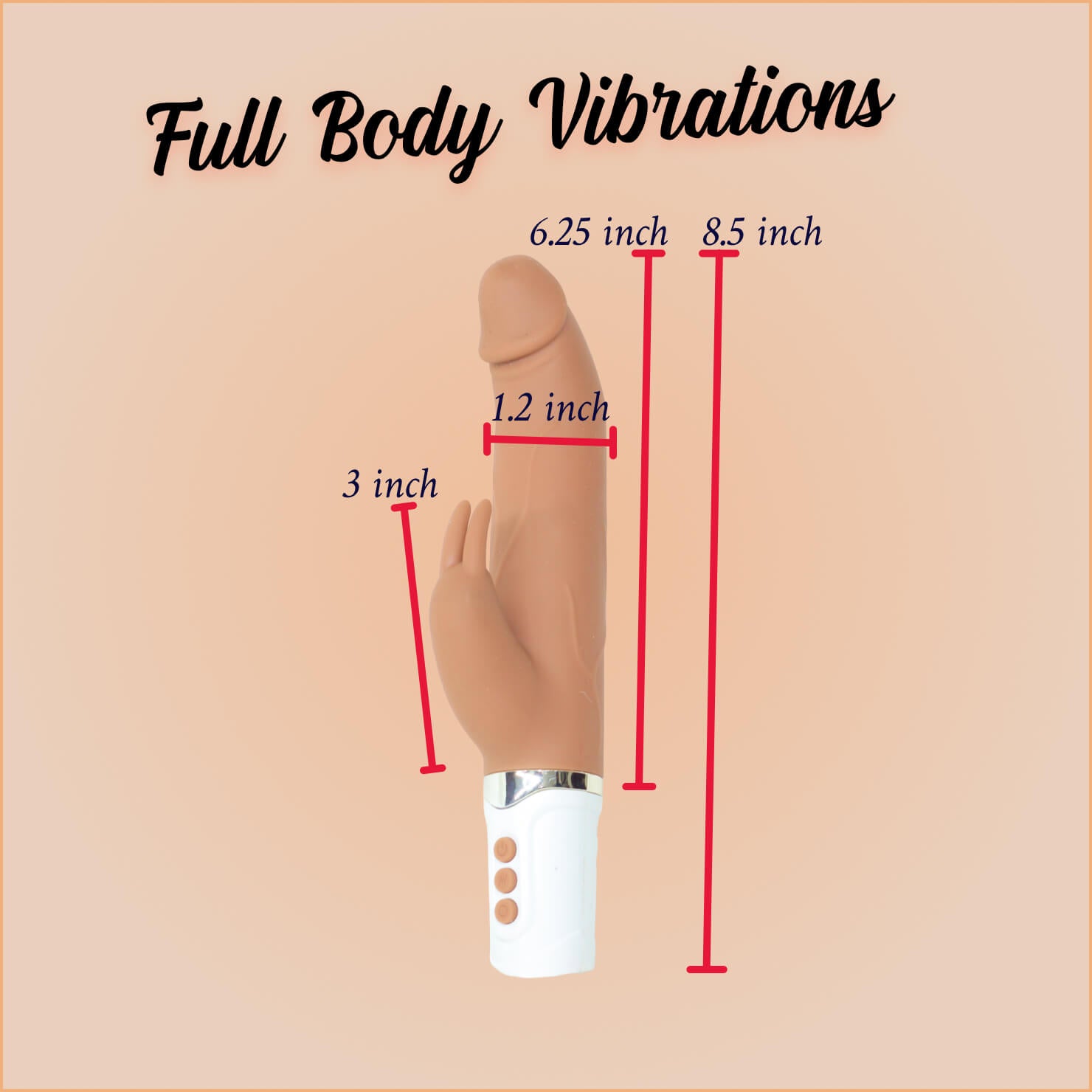 Auto Heating Vibrator - 12 Vibrating Frequencies - Heated Adult Toy