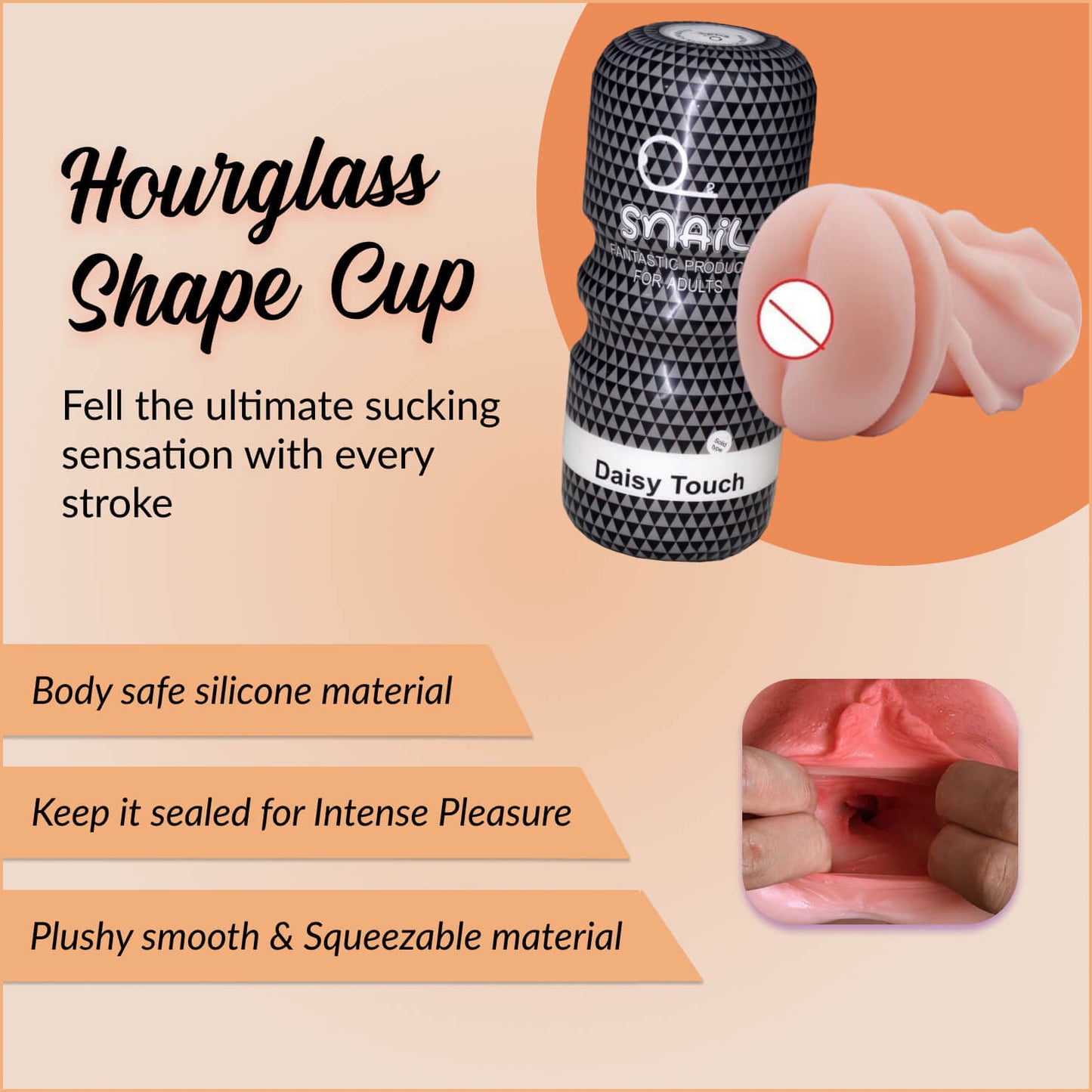 Snail Masturbation Cup - Multi Sensations - Male Masturbator