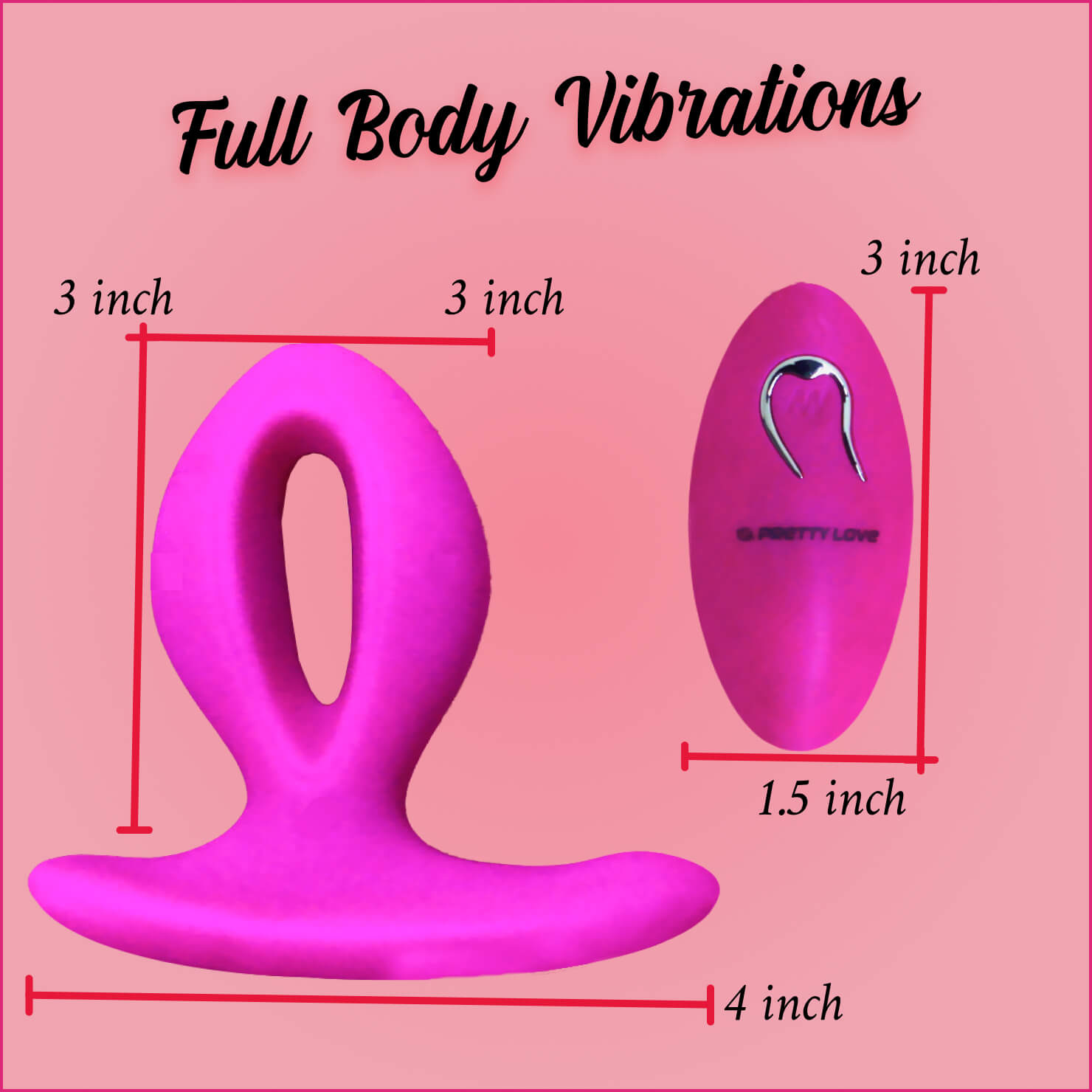 Wireless remote controlled vibrator - Pretty Love vibrator