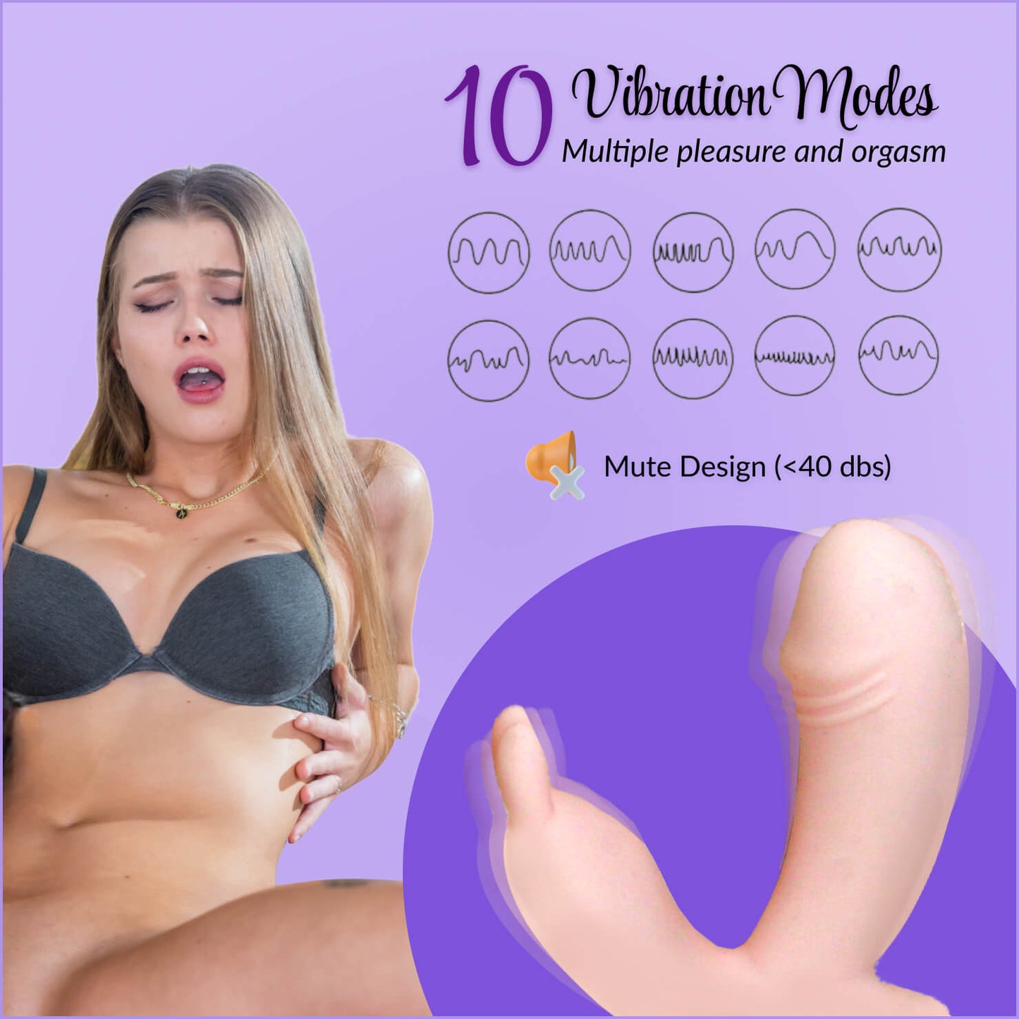 Wearable Wireless Remote Controlled Vibrator - Discreet Wearable Design