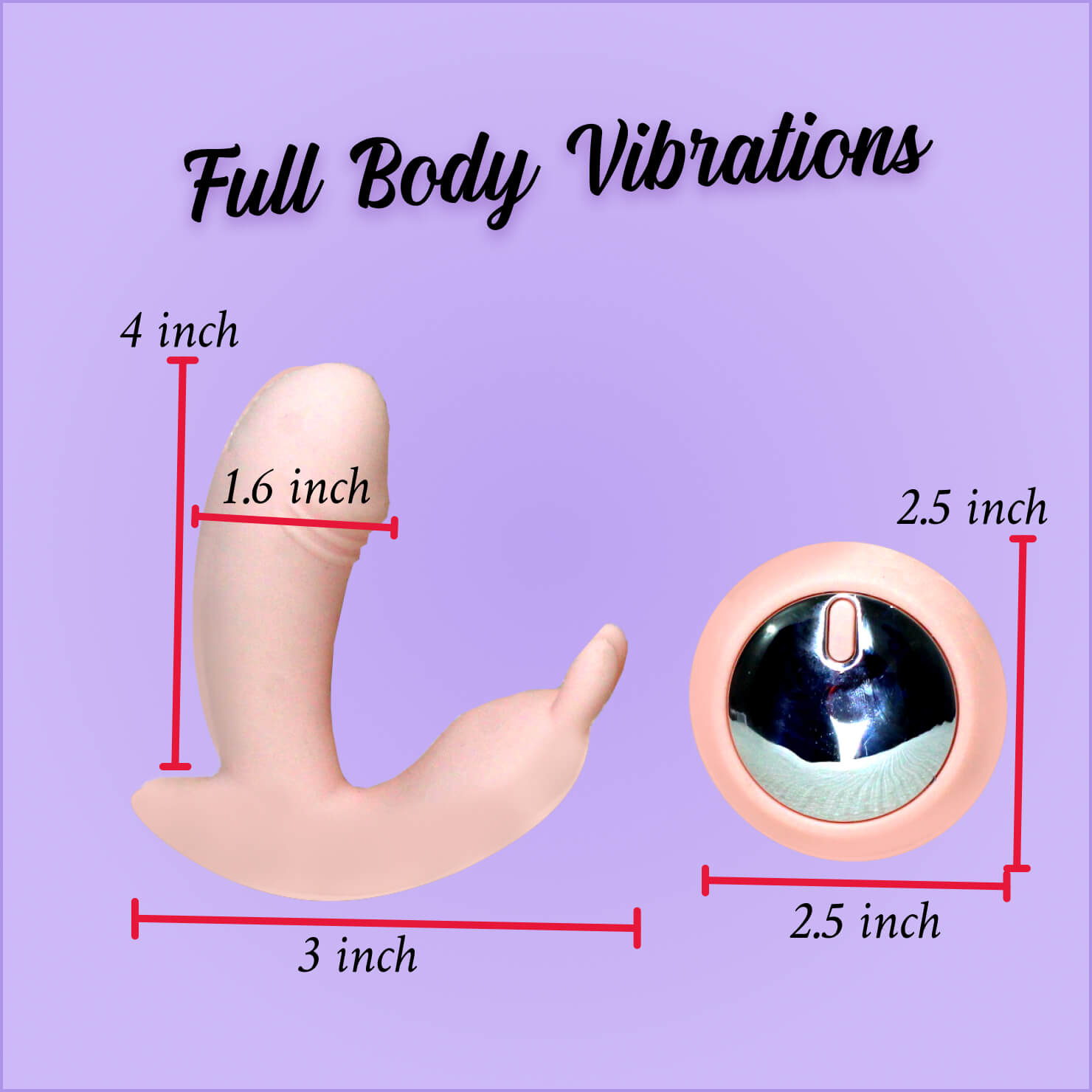 Wearable Wireless Remote Controlled Vibrator - Discreet Wearable Design