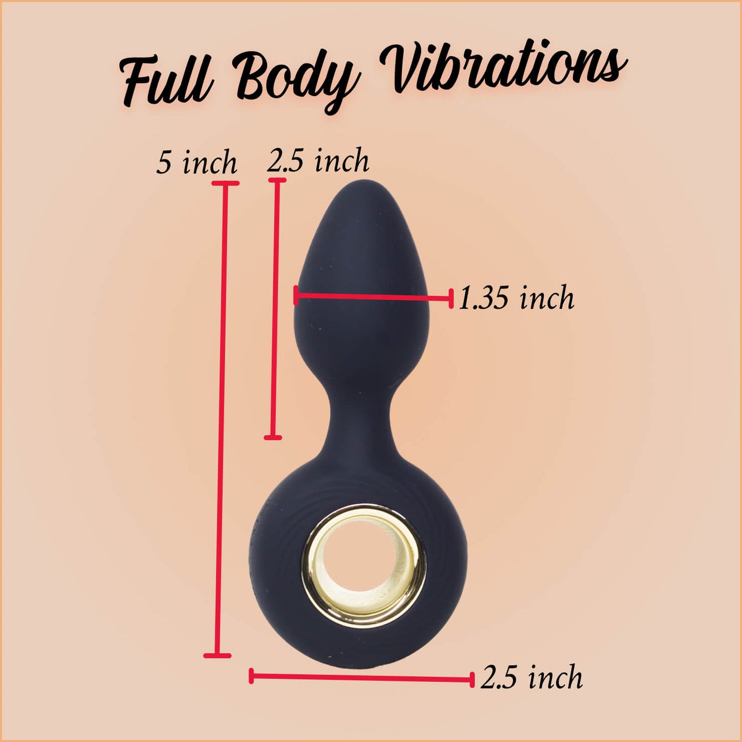 Premium quality vibrating anal toy for beginners 