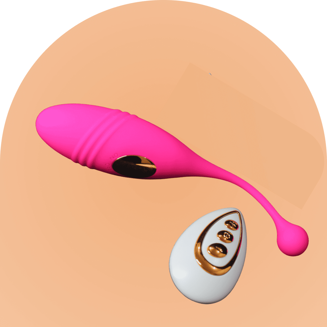 Dual Vibrating Remote Controlled Fish Egg For vagina and anal