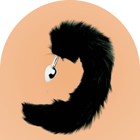 Fox tail with butt plug for bdsm