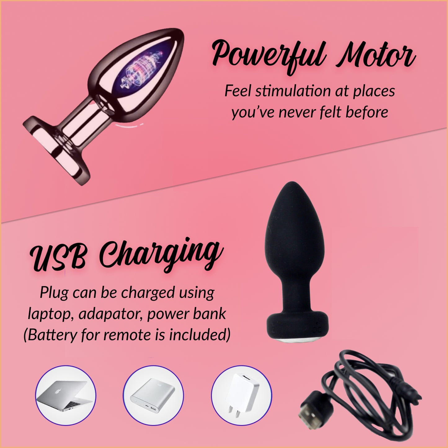 Rechargeable Butt Plug - Remote Controlled Vibrator - Vibrating Anal Plug