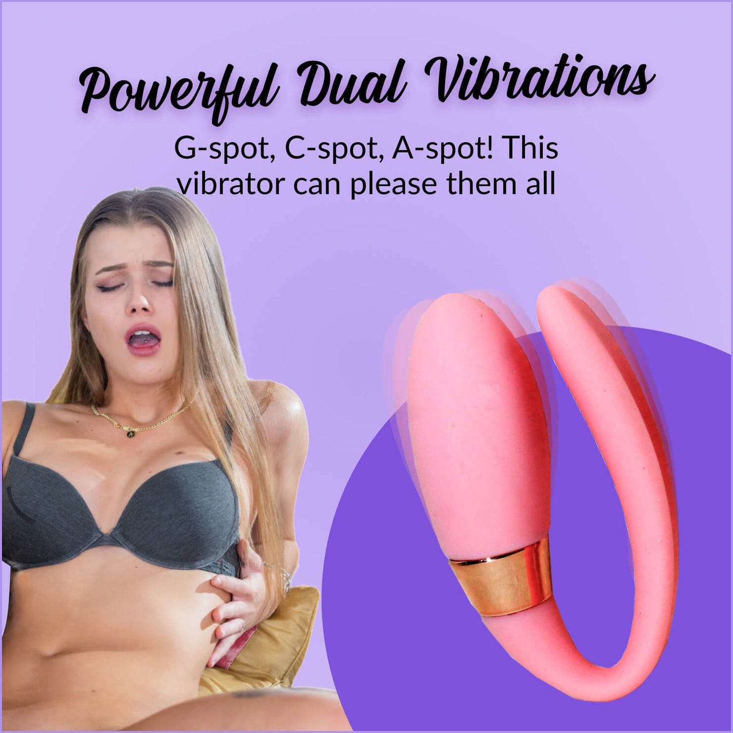 Couples Pleasure Remote Controlled Dual Vibrator - Dual Motors for Intense Sensations - Whisper Quiet - Ergonomic Design for Comfort - Ideal for Couples Play - Rechargeable and Waterproof - Design: Sexual Roleplay Toy