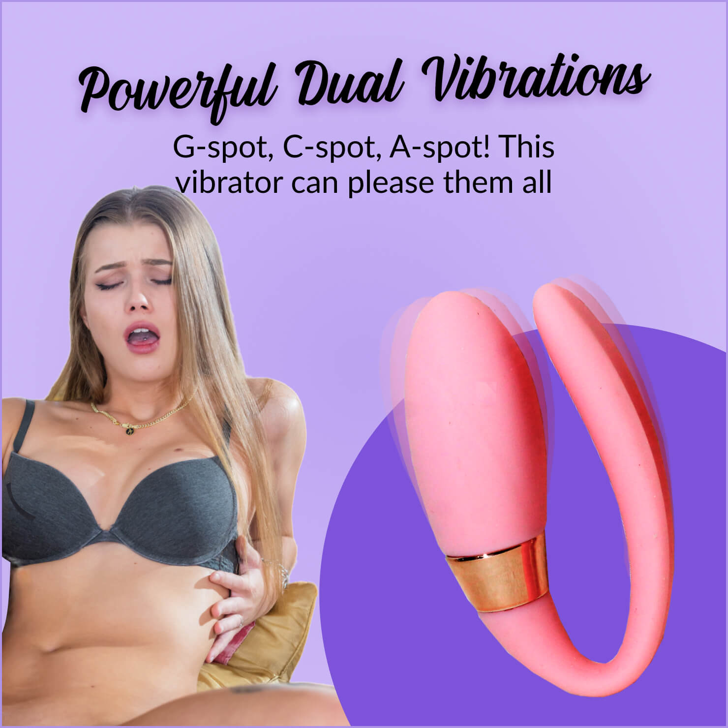 Couples Pleasure Remote Controlled Dual Vibrator - Dual Motors for Intense Sensations - Whisper Quiet - Ergonomic Design for Comfort - Ideal for Couples Play - Rechargeable and Waterproof - Design: Sexual Roleplay Toy