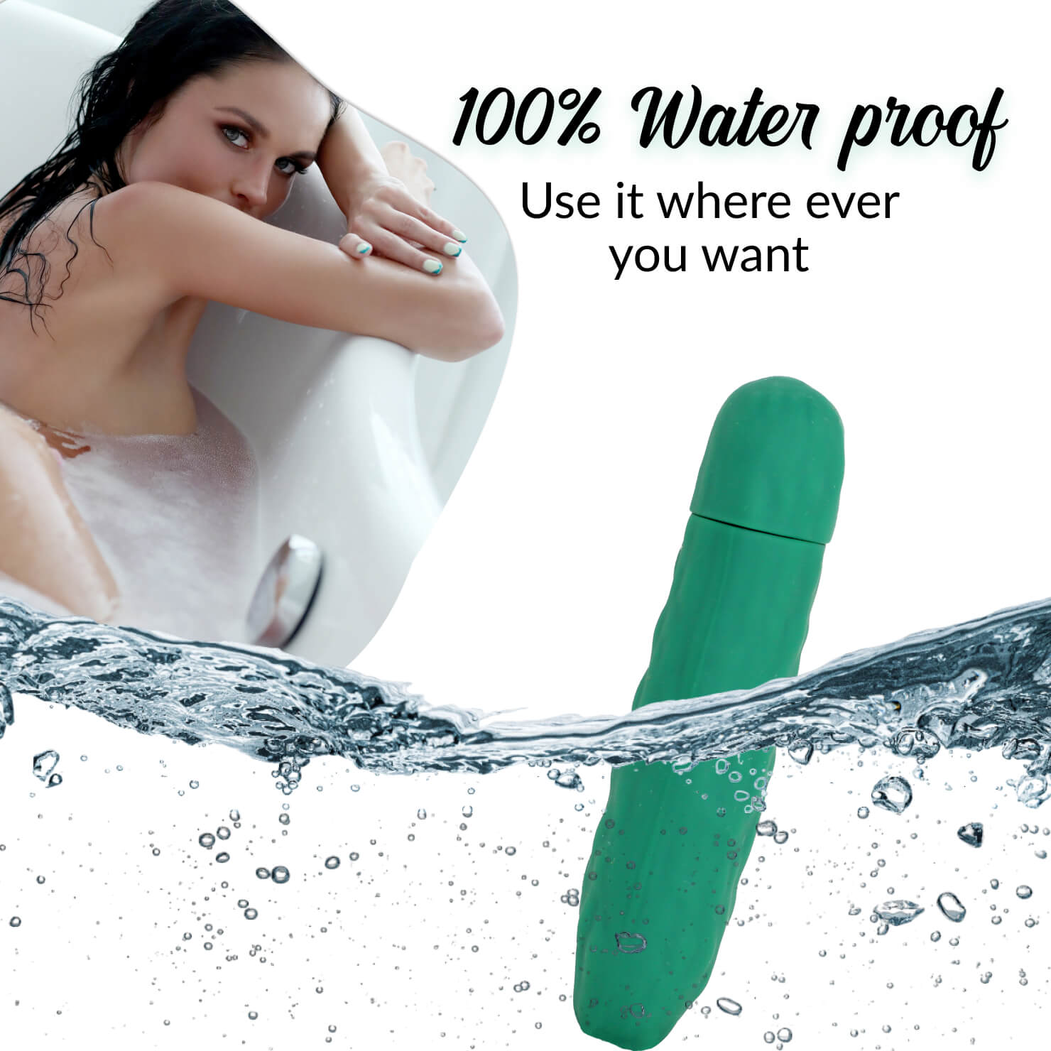 Cucumber Shaped Vibrator - Secret Vibrator - Discreet Sex Toy