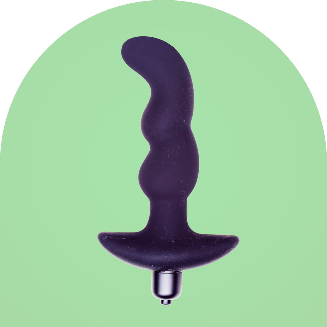 Anal toy with grip handle